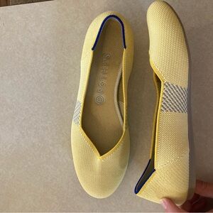 Rothy's Sunshine Yellow Round Toe Slip-on Shoes Size 10
